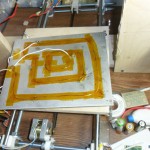 Wire heated bed bottom